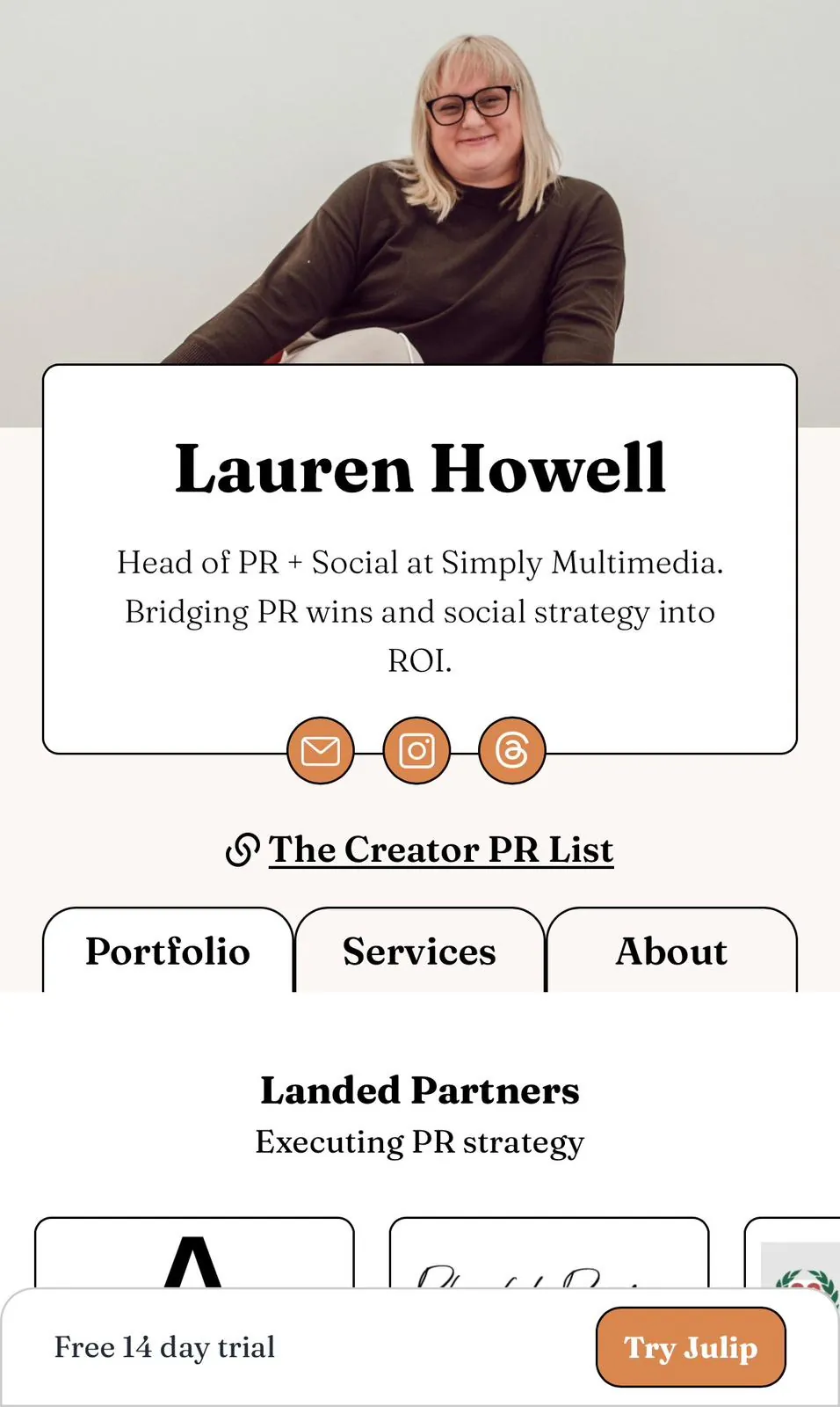 Lauren's Julip site