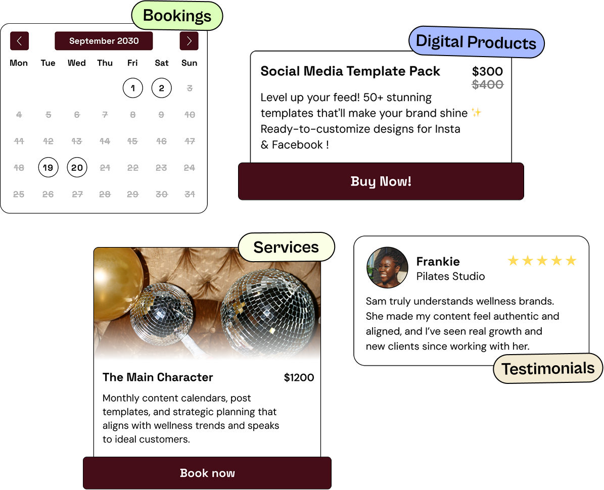 Fast, polished Julip website turning profile views into booked clients