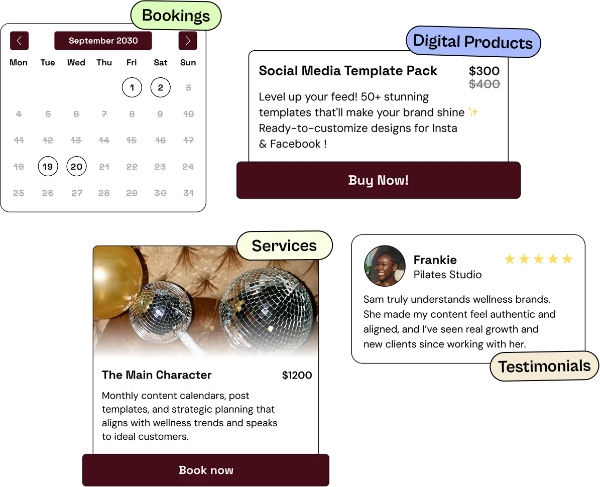 Fast, polished Julip website turning profile views into booked clients